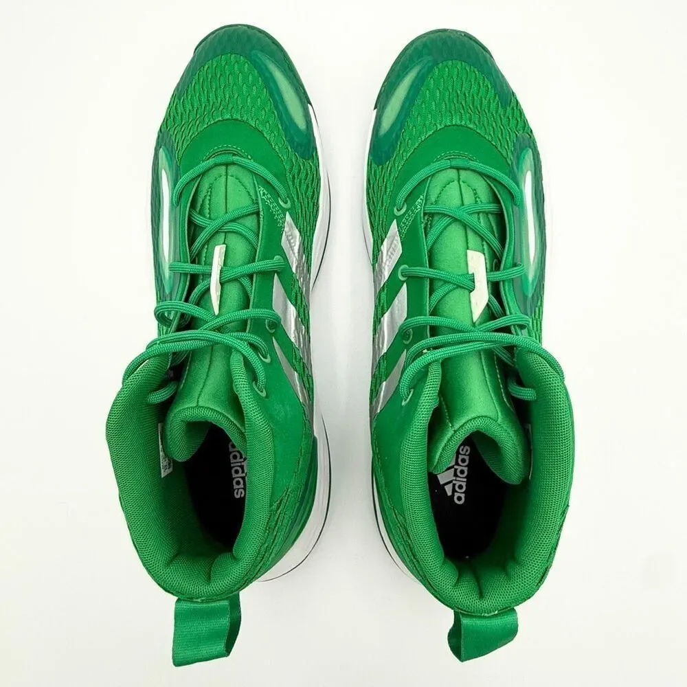 Adidas SM Exhibit A Mid Basketball Sneakers in Green White Lace Up - US Men’s Si